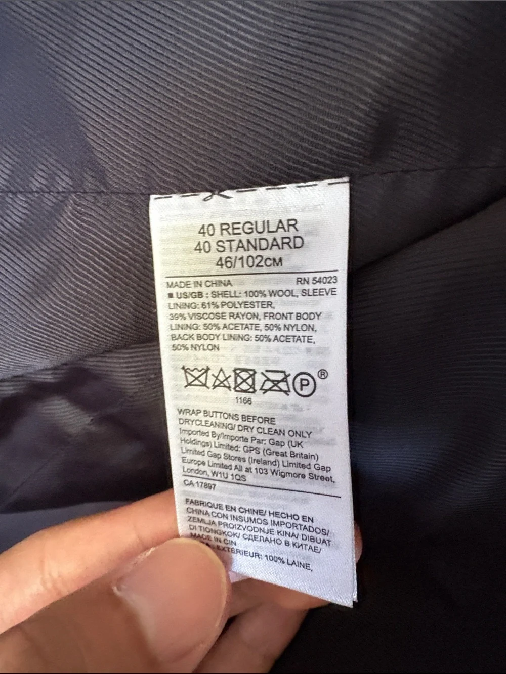 Banana Republic Men's Heather Gray Sport Coat
